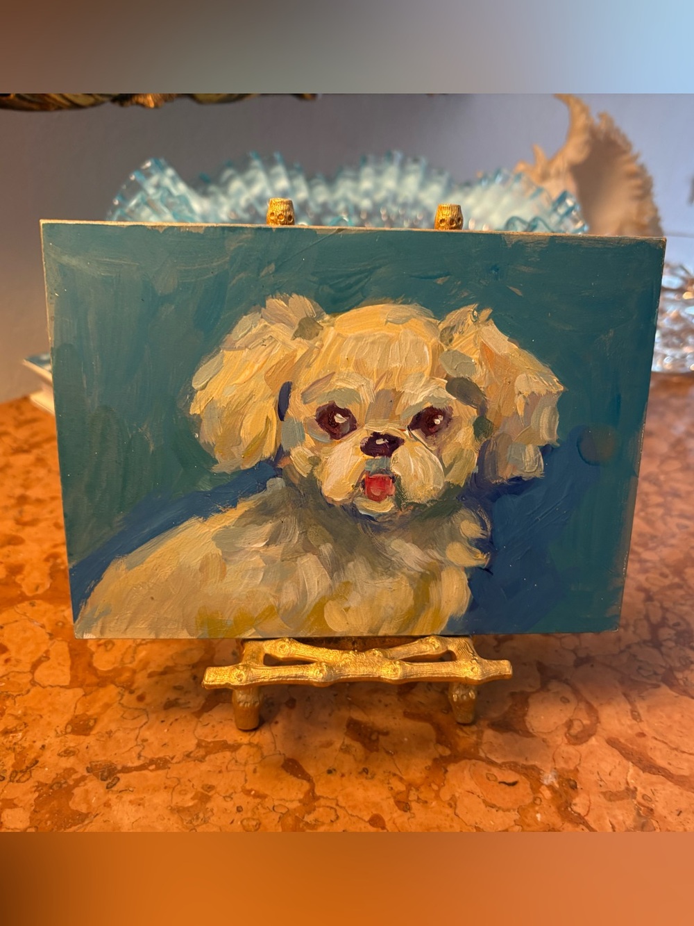 Dog painting Shih Tzu Maltese